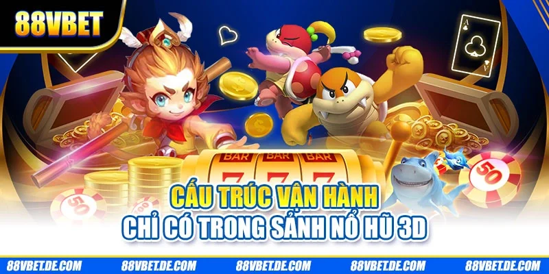 Cấu trúc vận hành chỉ có trong sảnh nổ hũ 3D